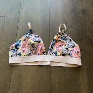 NWOT Hanes Floral Bralette